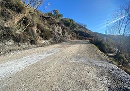 Camino de los Padules, cercano a la zona del accidente.