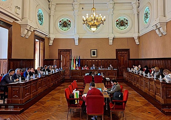 Salón de plenos de la Diptación de Jaén
