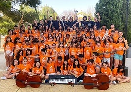 Participantes del campamento musical 'Naturmusic'