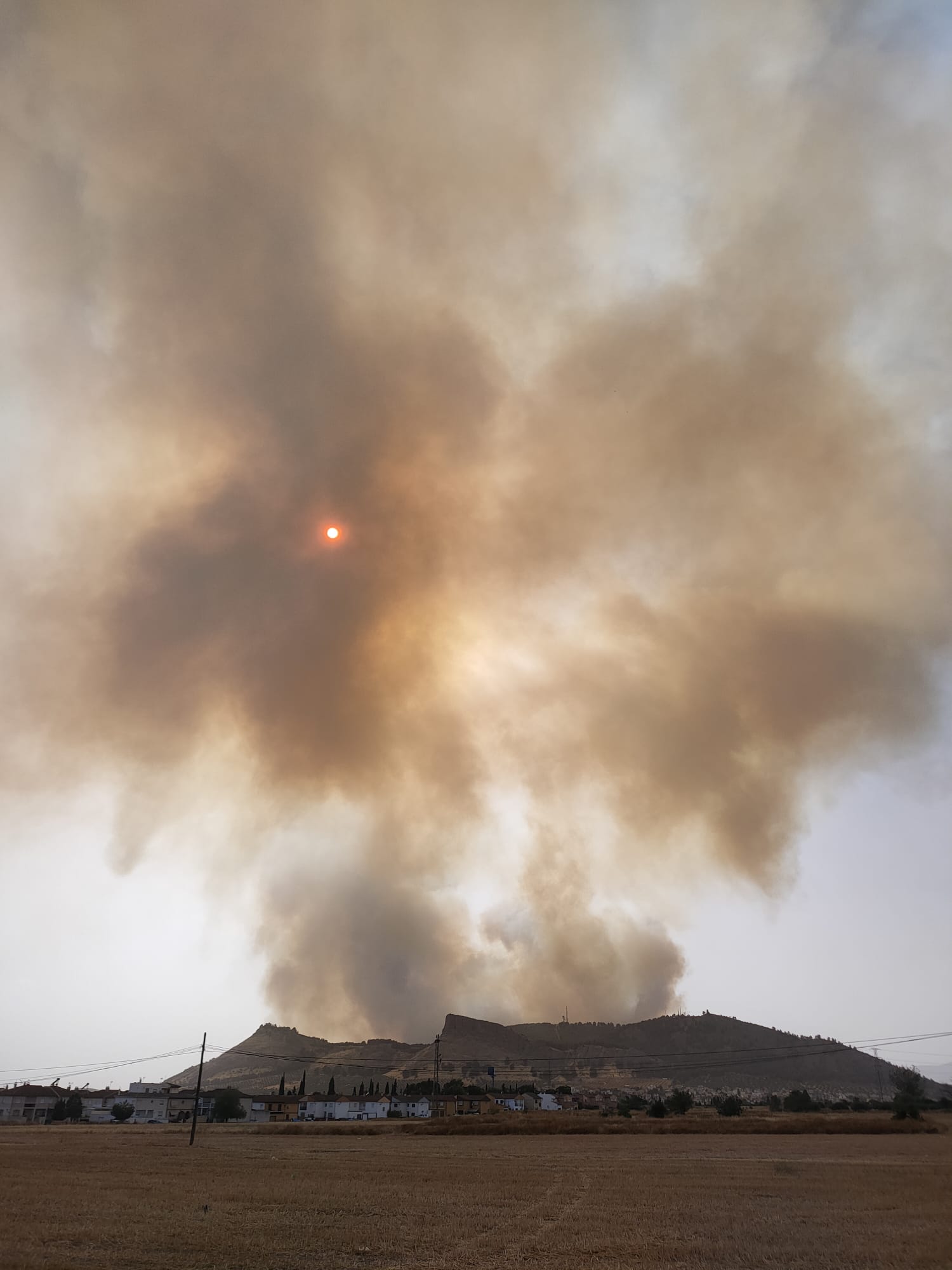 Las imágenes del incendio forestal de Pinos Puente