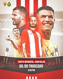 Cartel de presnetación del partido contra el Al-Nassr.