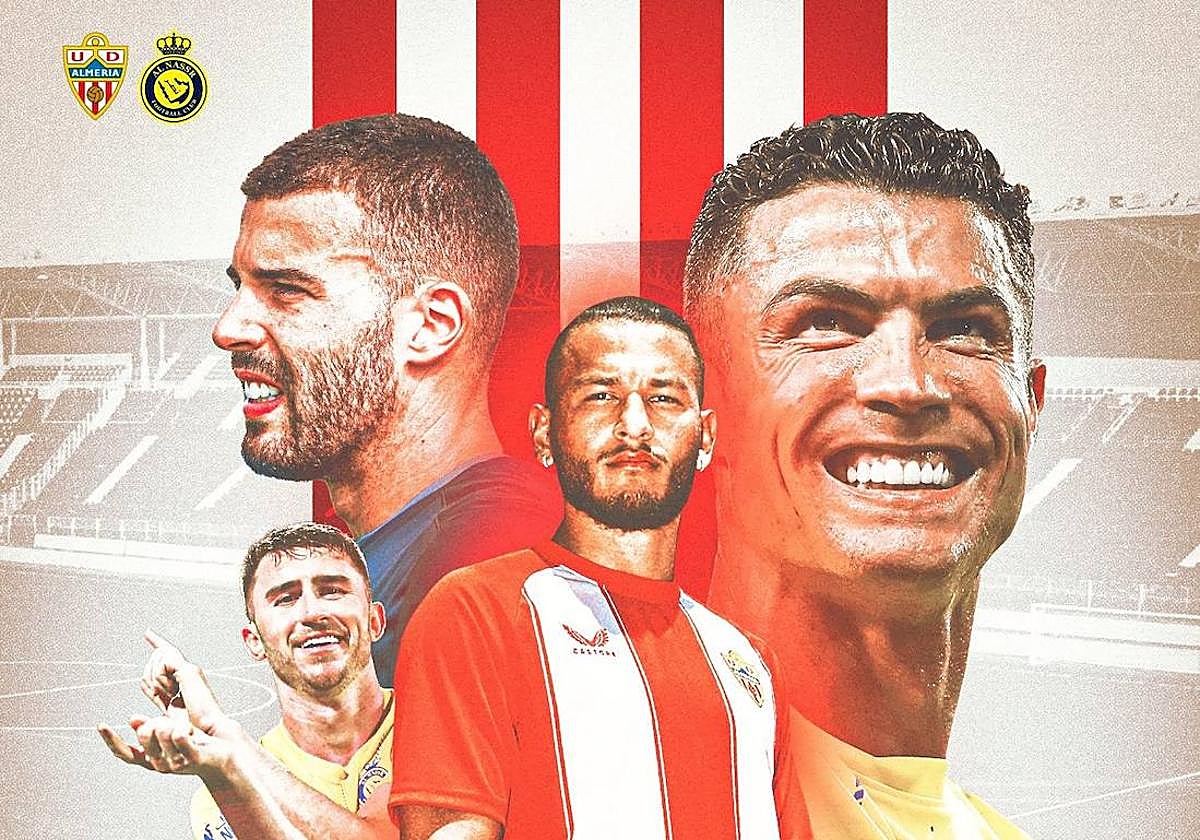 Cartel de presnetación del partido contra el Al-Nassr.