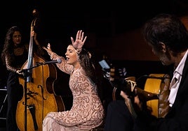 Actuación de Fernanda Peña.