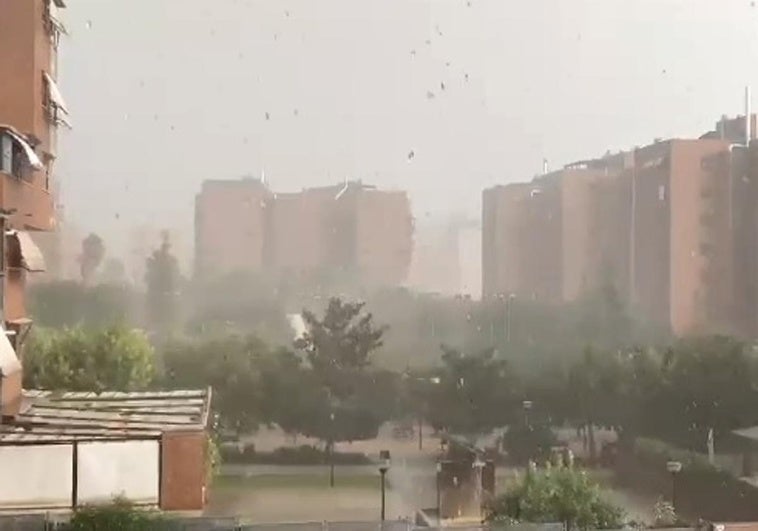 Este vídeo muestra la repentina granizada en Granada en pleno julio