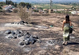 Uno de los focos del incendio de Pinos Puente comenzó en el vertedero ilegal situado en el cerro del tío del yeso.