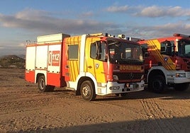 Efectivos de bomberos del 112 en una imagen de archivo.