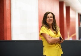 Carmen Castillo, consejera de Desarrollo Educativo y Formación Profesional, en la sede de la Consejería en Torretriana, Sevilla.