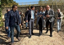 Visita inaugural en marzo a Los Cañones, de las autoridades y la Confederación Hidrográfica.