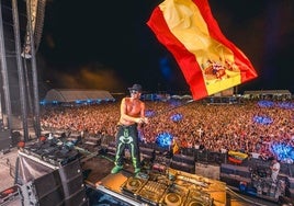 Actuación de Timmy Trumpet durante el Dreambeach de Almería.