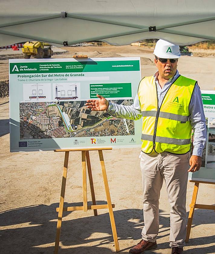 Imagen secundaria 2 - Las obras de ampliación del metro de Granada alcanzan el río Dílar