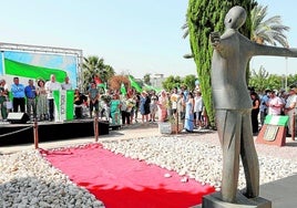 Acto de homenaje ayer en Sevilla a Blas Infante en el aniversario de su fusilamiento.