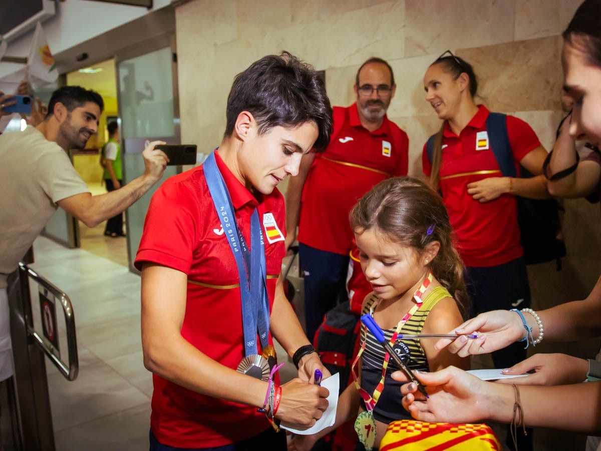 La emocionante llegada de María Pérez a Granada