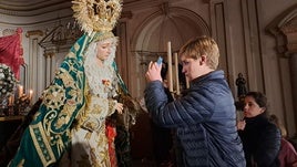 La Virgen de la Esperanza estará tres semanas retirada del culto para su restauración