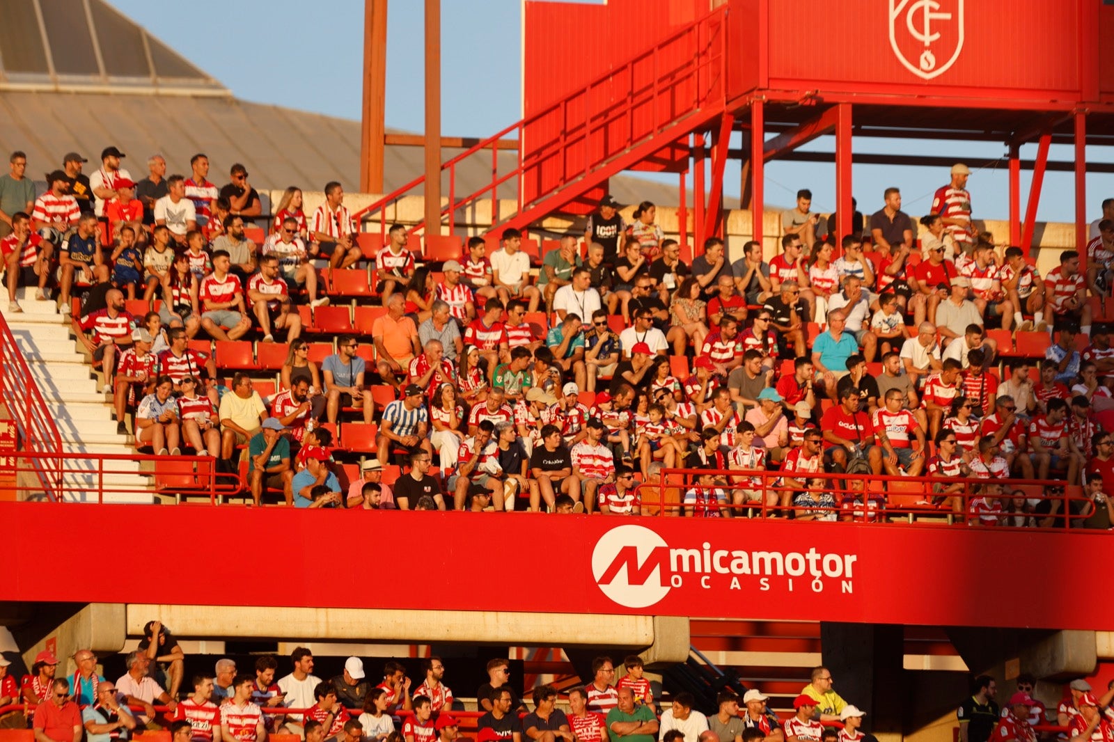 Encuéntrate en la grada durante el Granada-Albacete