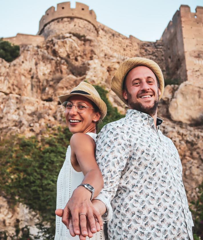 Imagen secundaria 2 - Pareja italiana comprometida en el Castillo de Salobreña.