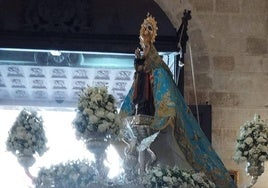 Traslado de la Virgen del Mar a la Catedral de Almería.