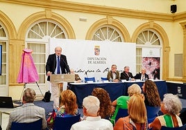 Un momoento del Pregón de Cirugía Taurina de este año, en la sede de la Diputación.