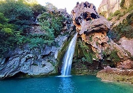 Cascada del río Borosa, en el Parque Natural de Cazorla, Segura y Las Villas.