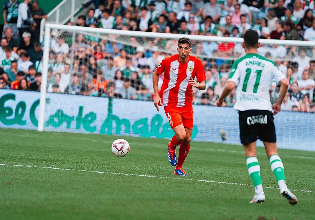 Édgar durante el partido contra le Racing