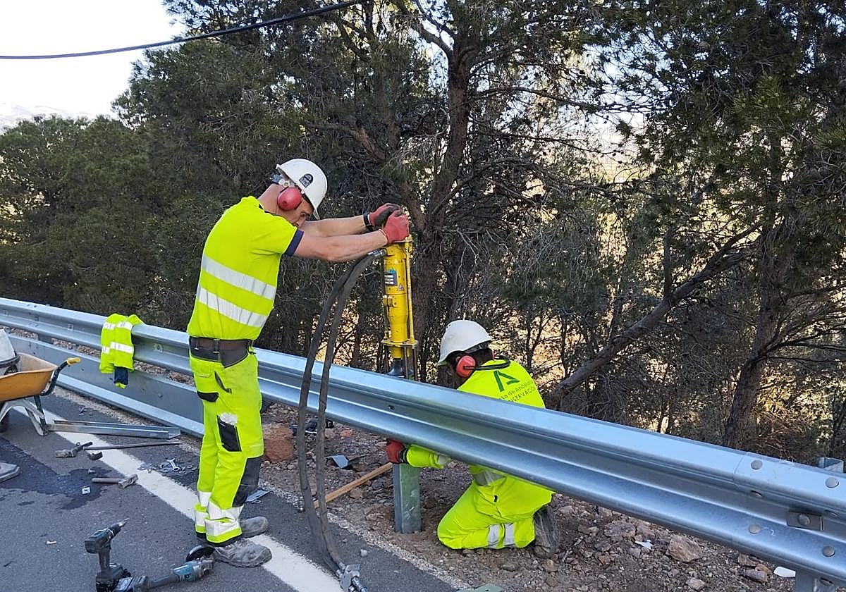 Conservación de carreteras en la zona sur de la provincia de Granada