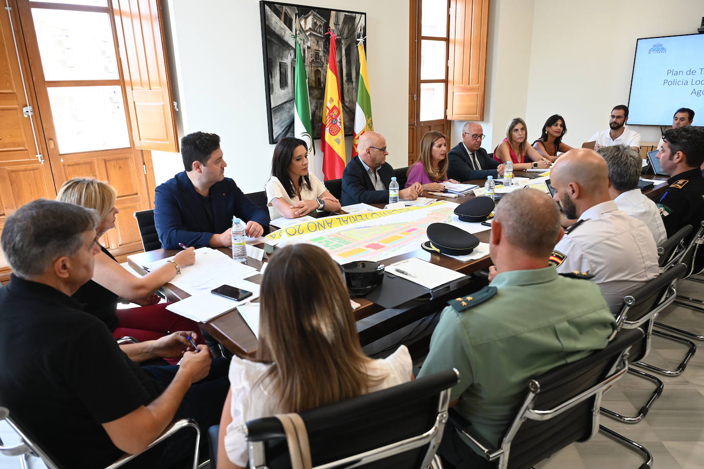 Reunión de coordinacion de las administraciones para la Feria de San Agustín.