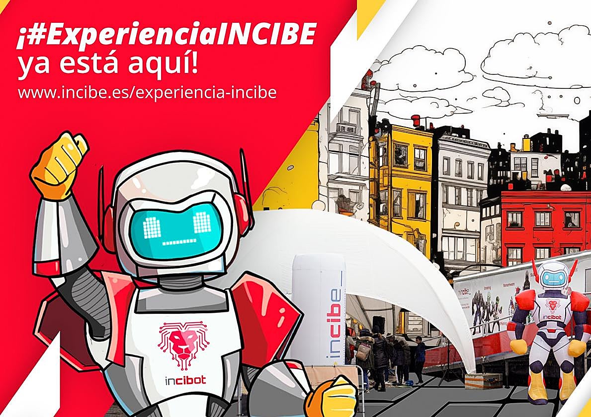 Cartel de la ciberseguridad en Almuñécar.