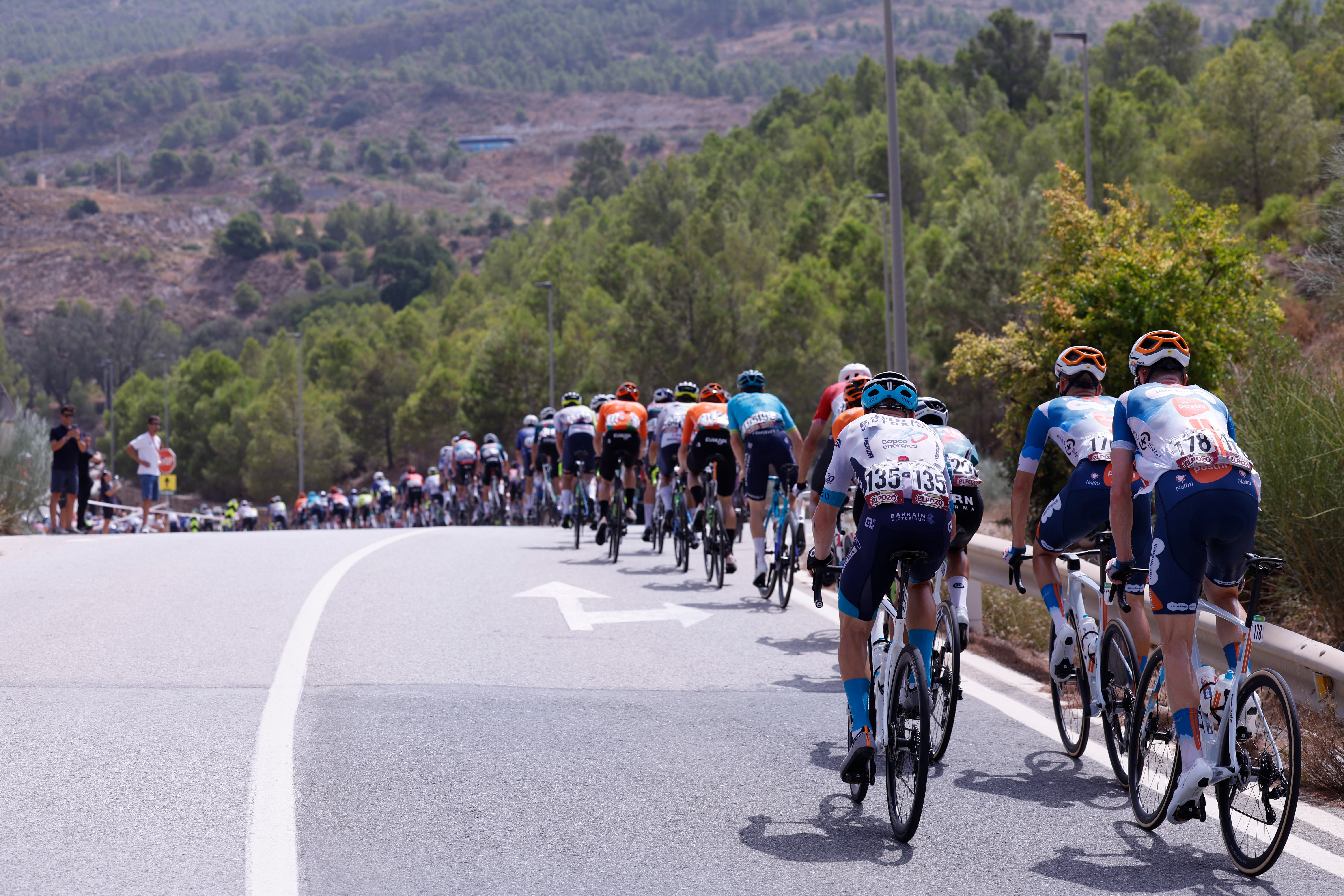 Las imágenes de la etapa de la Vuelta en Granada