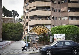 Vista del residencial en el que ocurrió el percance.