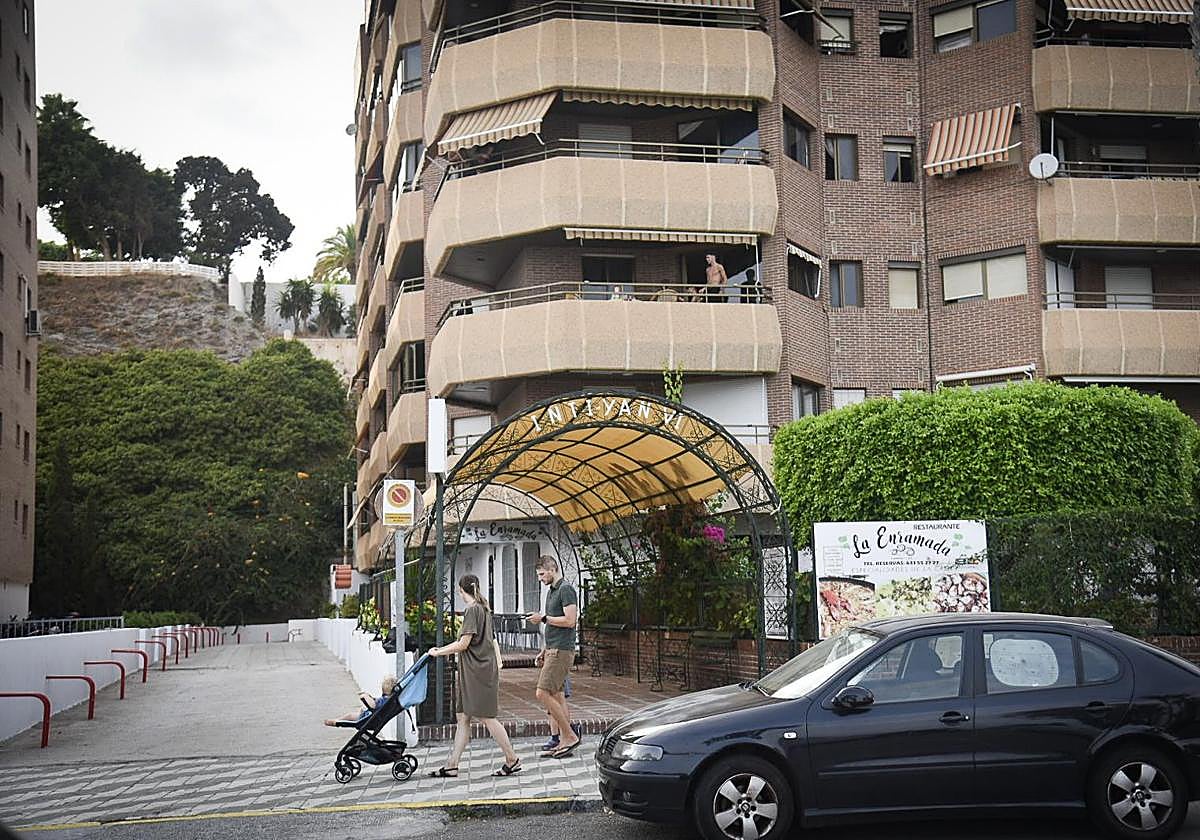 Vista del residencial en el que ocurrió el percance.