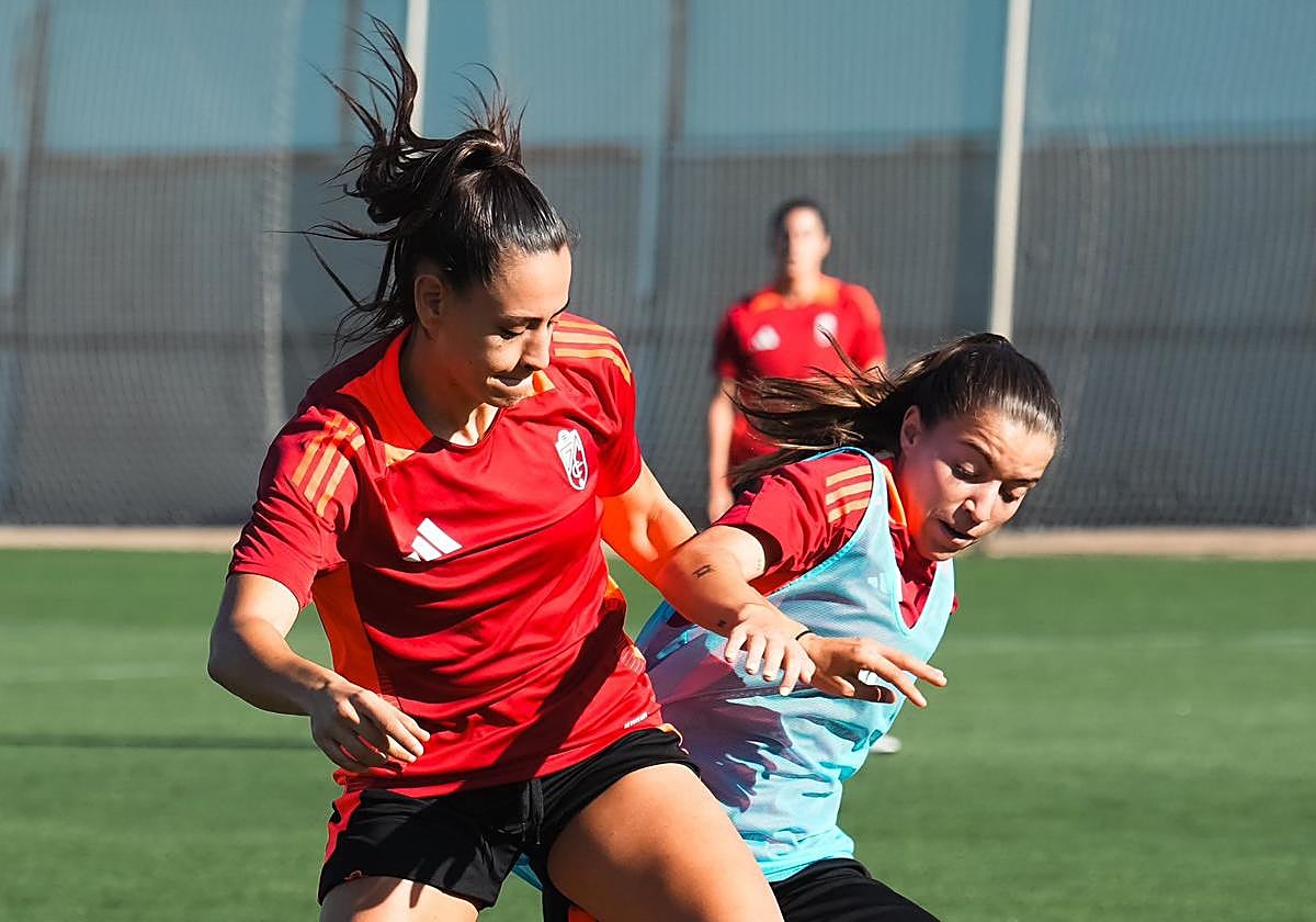 Un instante de un entrenamiento reciente.