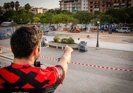 La pista sobre la que se jugará el partido.