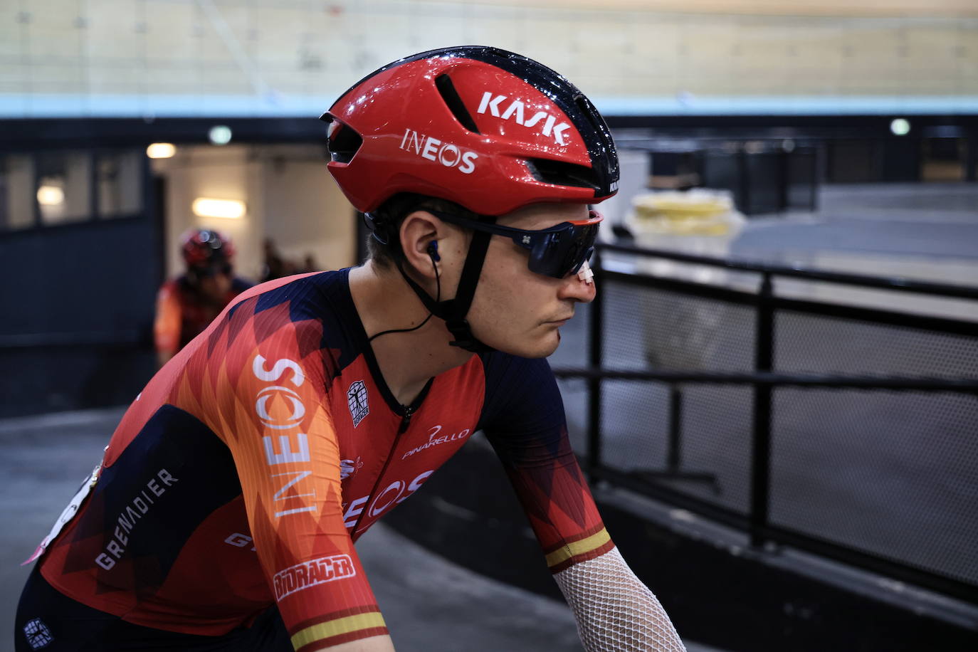 Carlos Rodríguez, líder del Ineos Grenadiers en la Vuelta.