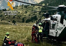 Imagen de archivo de un rescate de la Guardia Civil