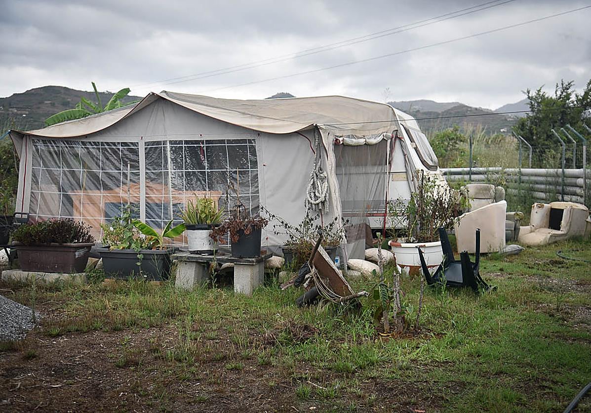 Caravana en la que fue hallado el cuerpo de Irene.