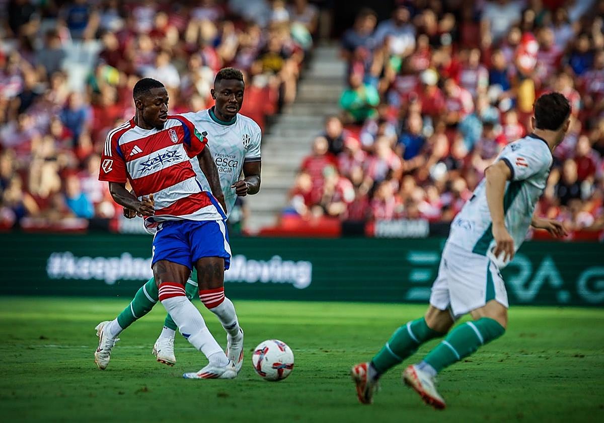 Hongla, contra el Huesca.