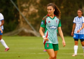 Paula Arana, durante el amistoso ante el Brighton.