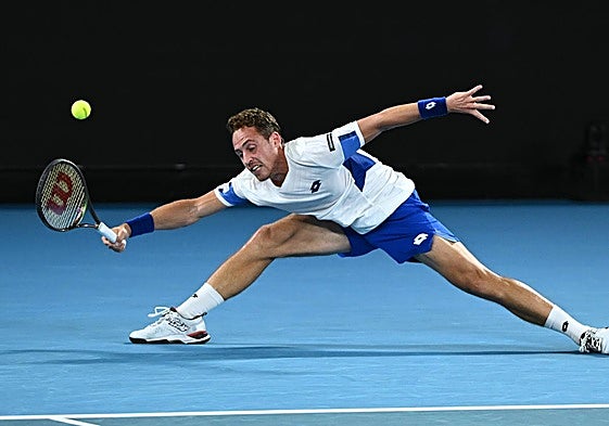 Roberto Carballés, en un partido anterior.
