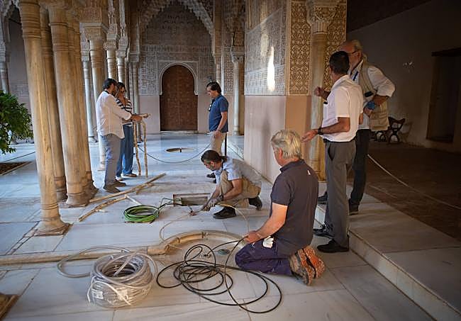 Los trabajos de arreglo del sistema hidráulico se llevaron a cabo este martes entre las siete y las once de la mañana.