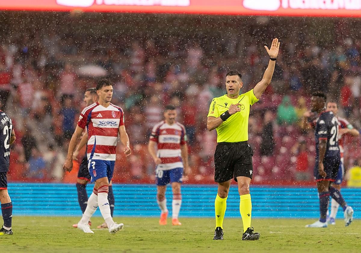 Cid Camacho, durante el partido.