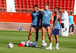 Marezi parece señalar a Radovanovic y a Luis Suárez el camino del gol.