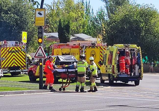 Herido en el accidente entre un coche y el metro