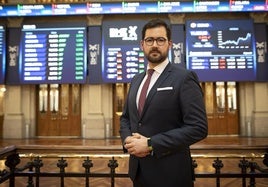 El CEO de Pharmamel, Ramón García Vizcaíno el día de la presentación de la compañía en el BME.