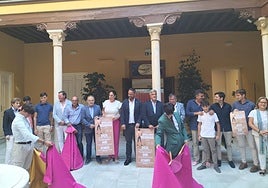 El patio del Palacio de Niñas Nobles se convirtió en un improvisado ruedo