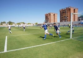 Hugo Díaz celebrando el gol de penalti.