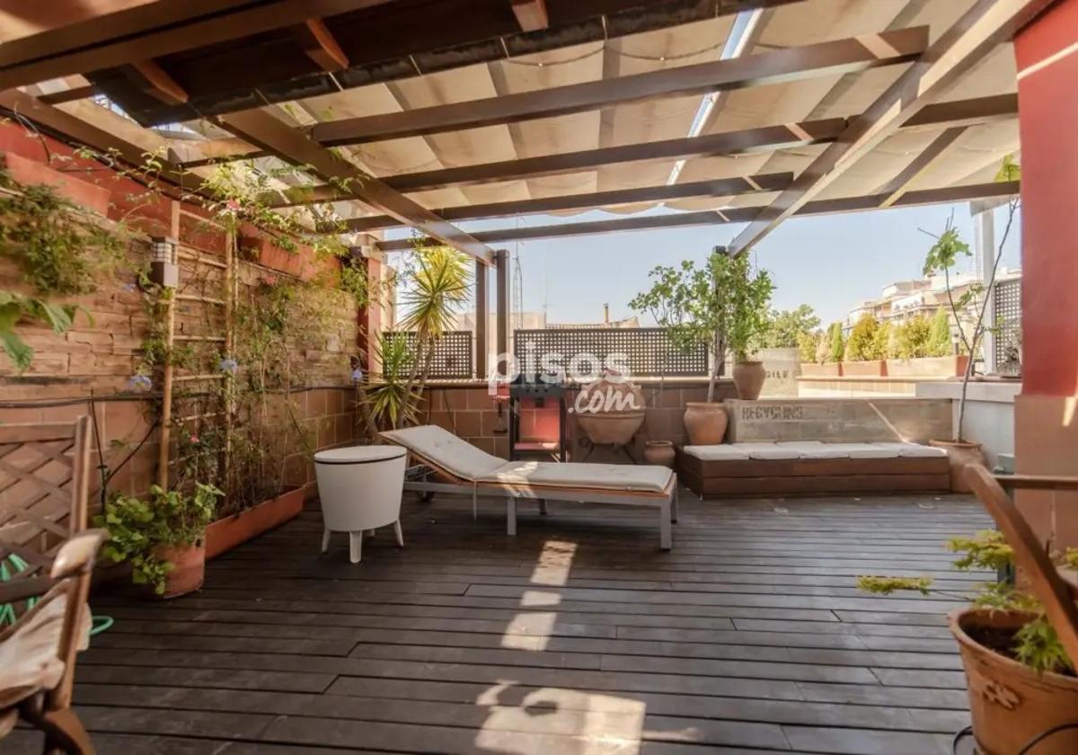 Terraza chill-out del ático en venta en el Realejo