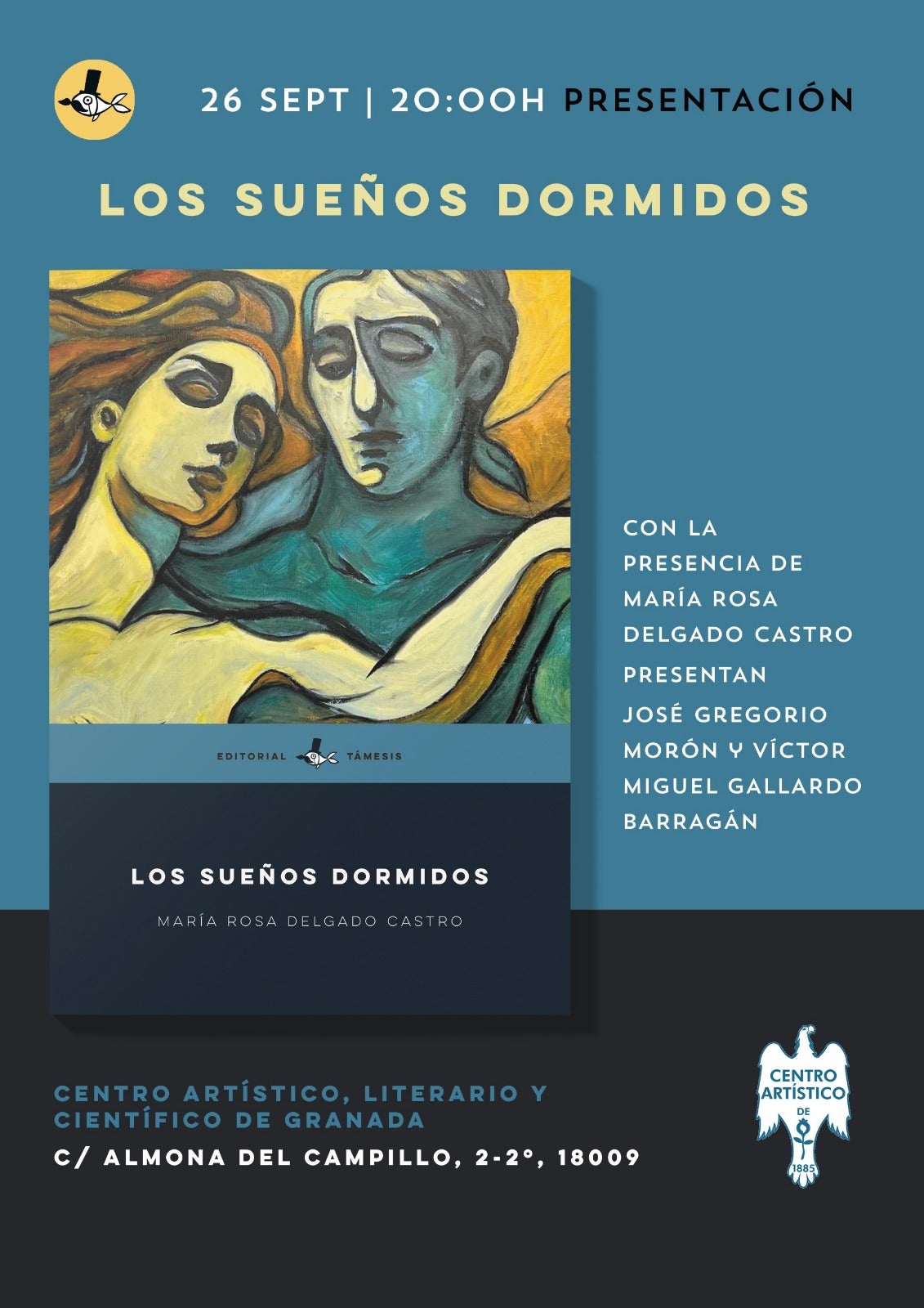 La escritora granadina María Rosa Delgado presenta 'Los sueños dormidos'