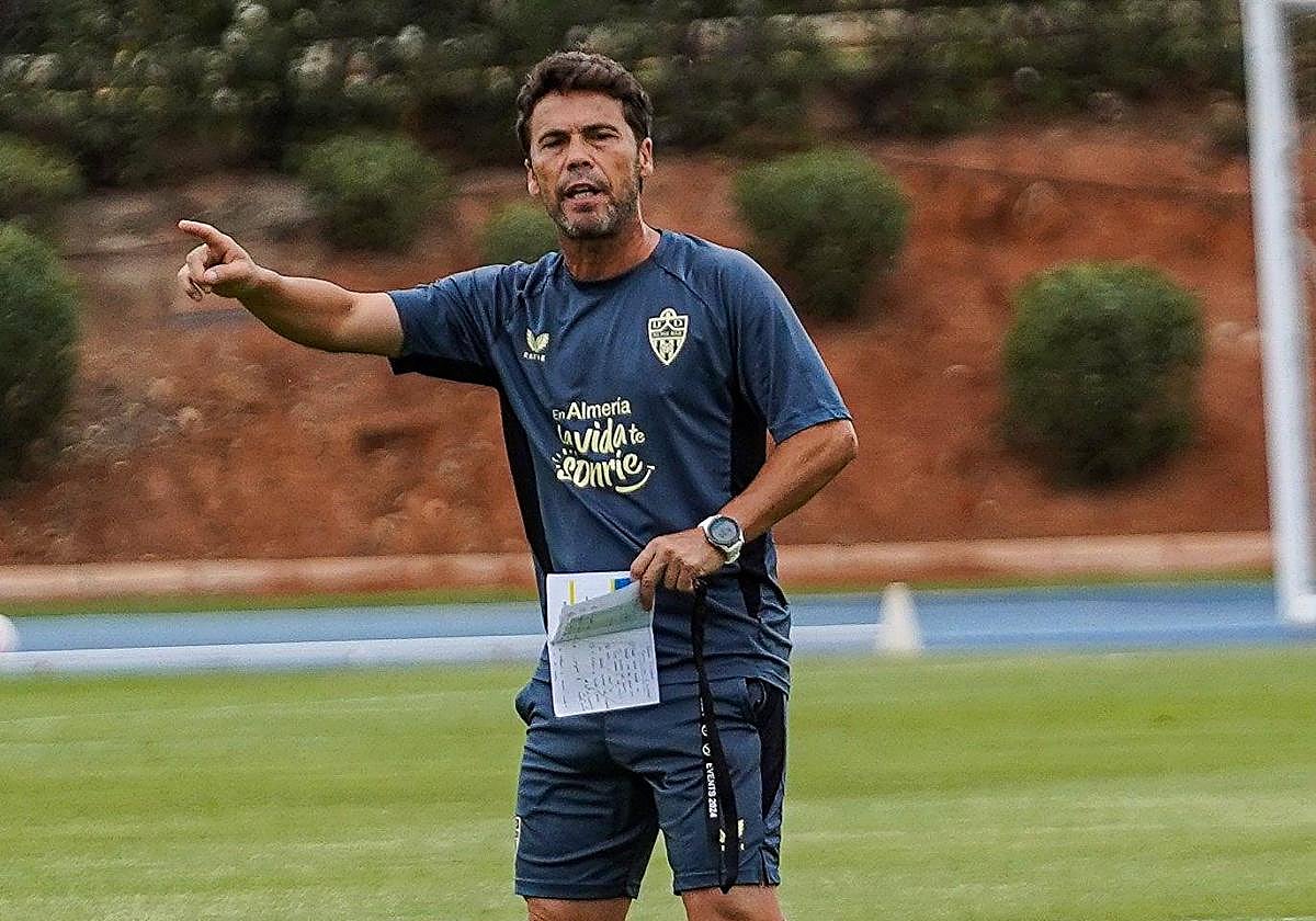 Rubi durante un entrenamiento