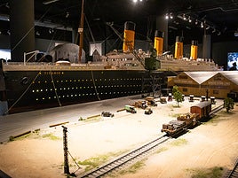 La maqueta del Titanic luce espléndida en el Parque de las Ciencias.