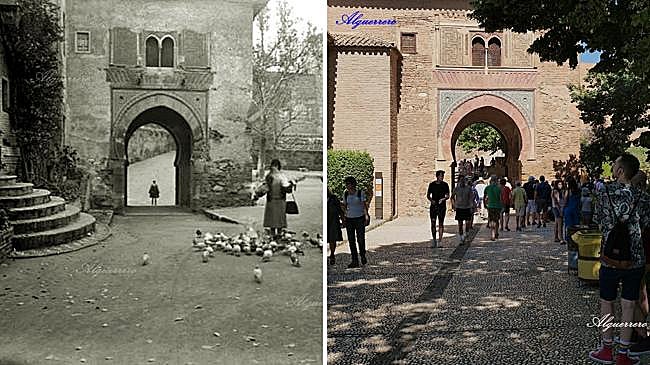 Puerta del Vino (1929 y 2024).