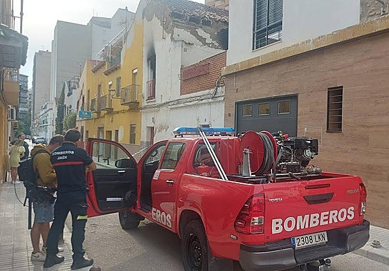 Vivienda siniestrada y escenario del acto de violencia de género.